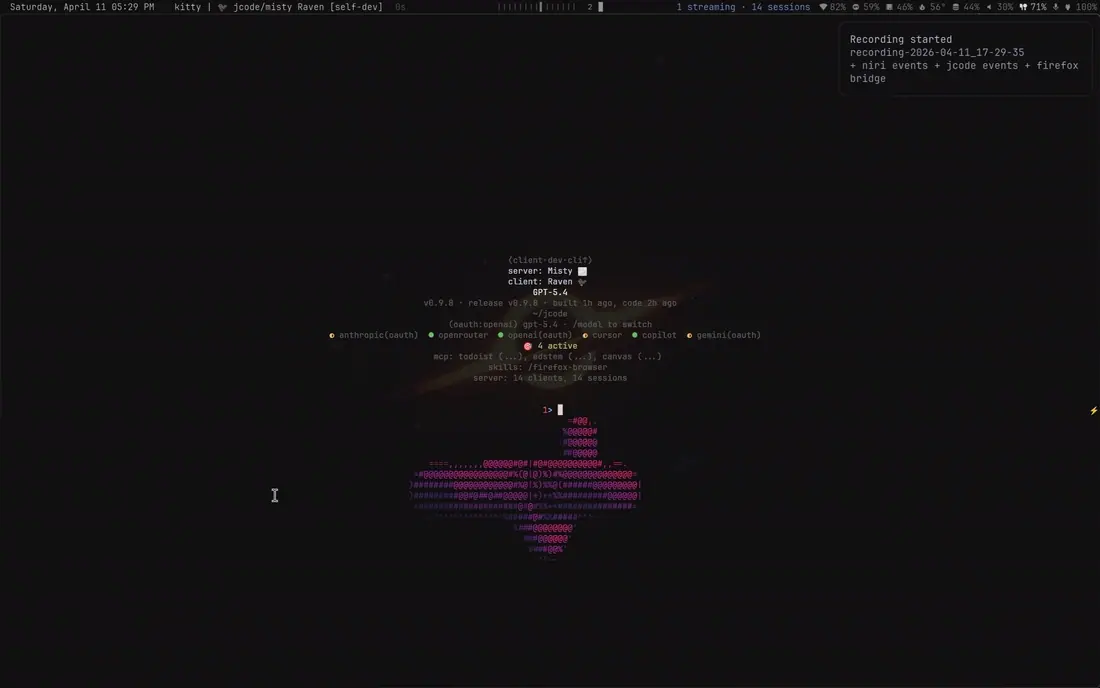 你的终端里藏着一位 Rust 打造的 AI 编程助手：jcode —— 开源、离线友好、支持记忆的智能编码代理