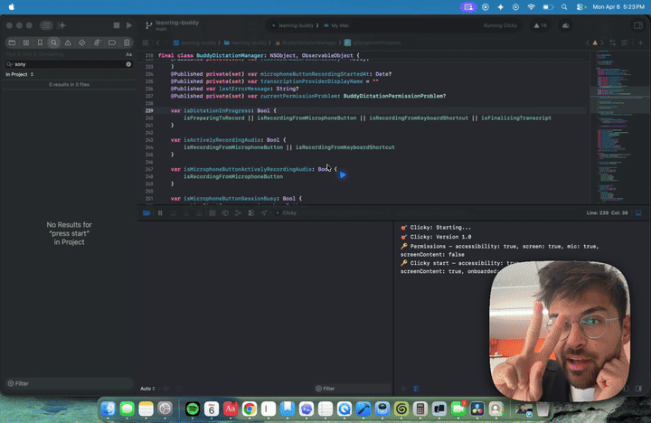 你的 macOS 桌面新老师：Clicky——会看、会说、还会指给你看的 AI 学习伙伴