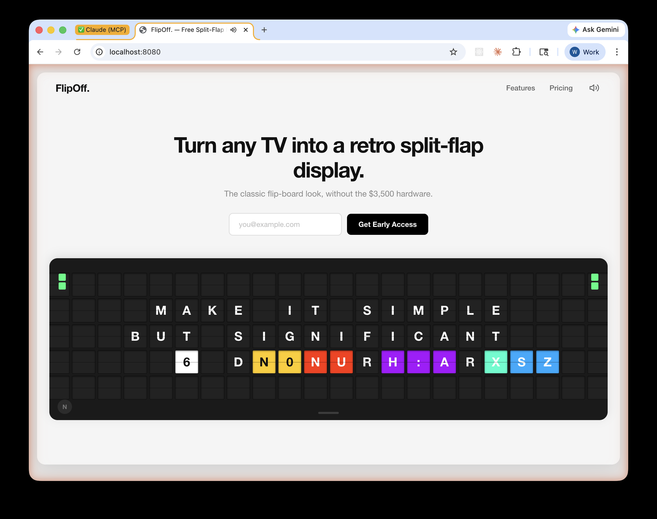 把家里的电视变成复古机场显示屏！这款开源神器让老式翻页屏效果免费上墙