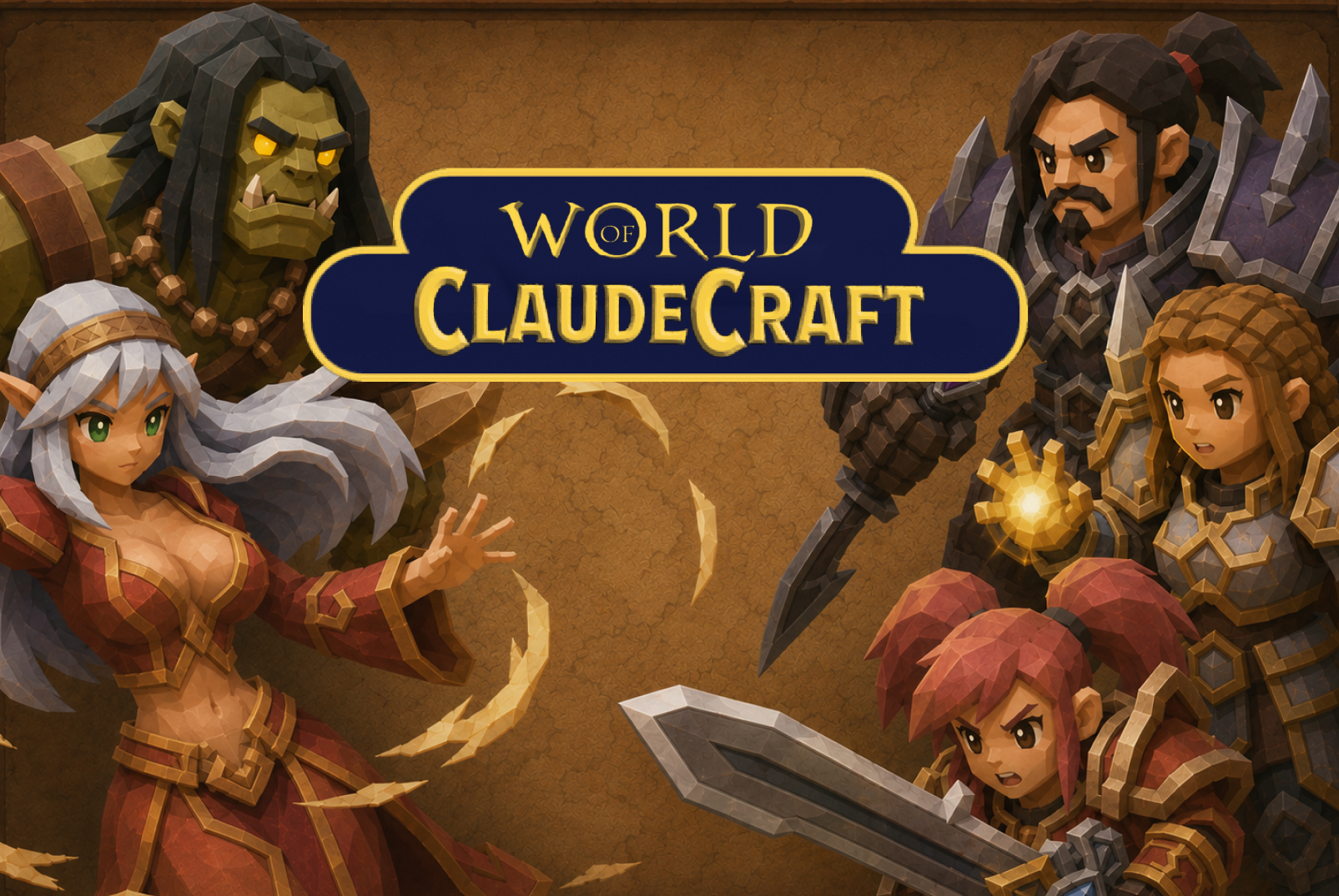 一款可本地运行的“魔兽世界怀旧服”式网页MMO游戏：World of Claudecraft