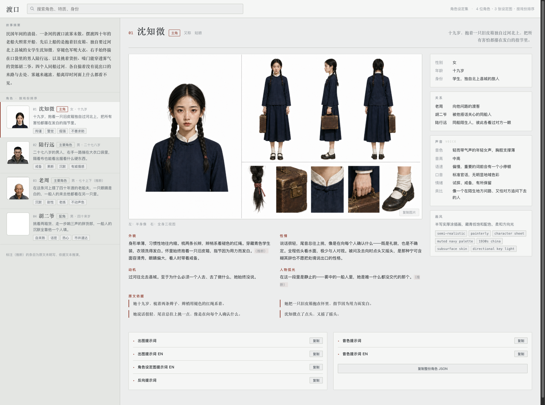 AI短剧创作者的「角色设定生成器」：一键把小说变成可落地的角色百科全书