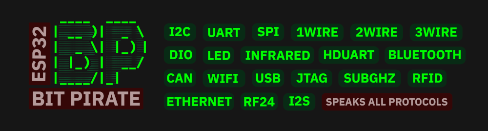 ESP32变身万能硬件黑客工具：网页版“Bit Pirate”，一机玩转I2C、SPI、蓝牙、Sub-GHz等30+协议