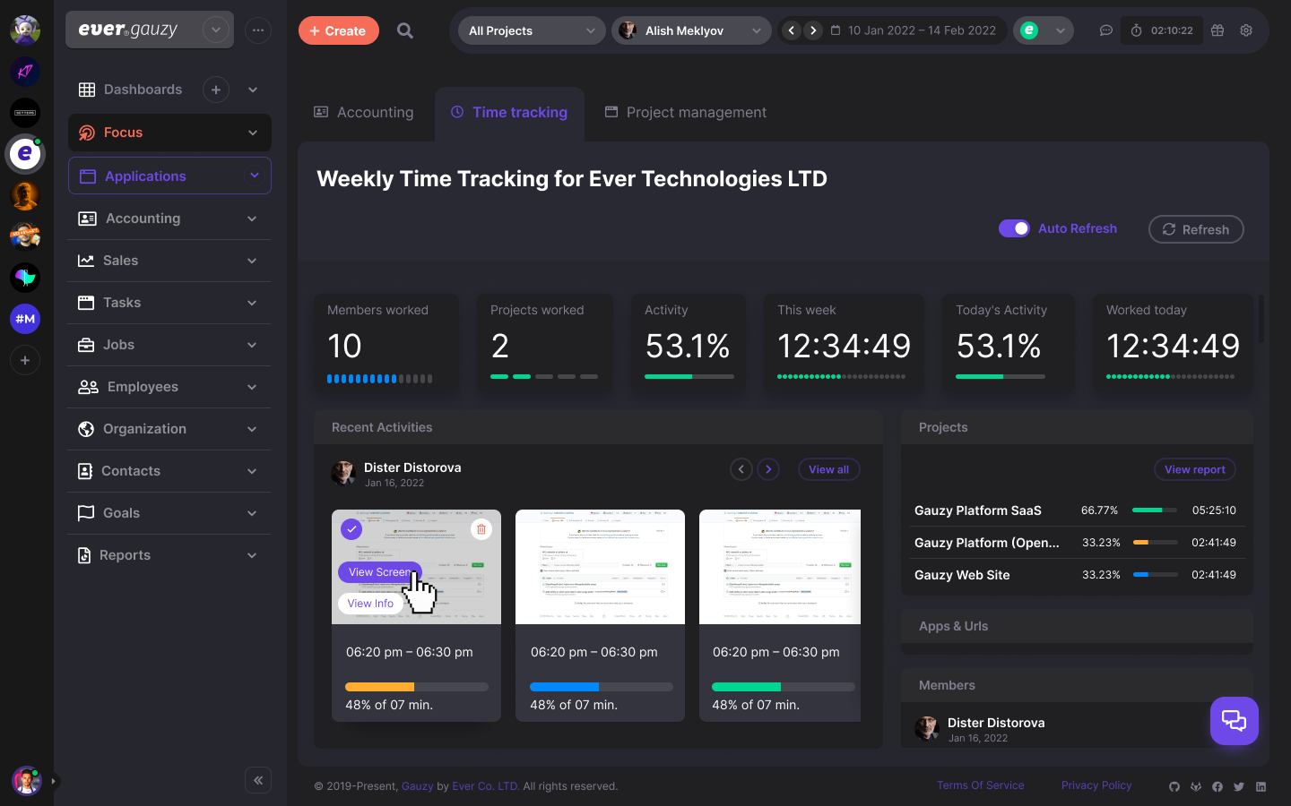 开源全能型企业管理平台：Gauzy——从自由职业者到百人团队都能用的 ERP+CRM+HRM 一体化解决方案