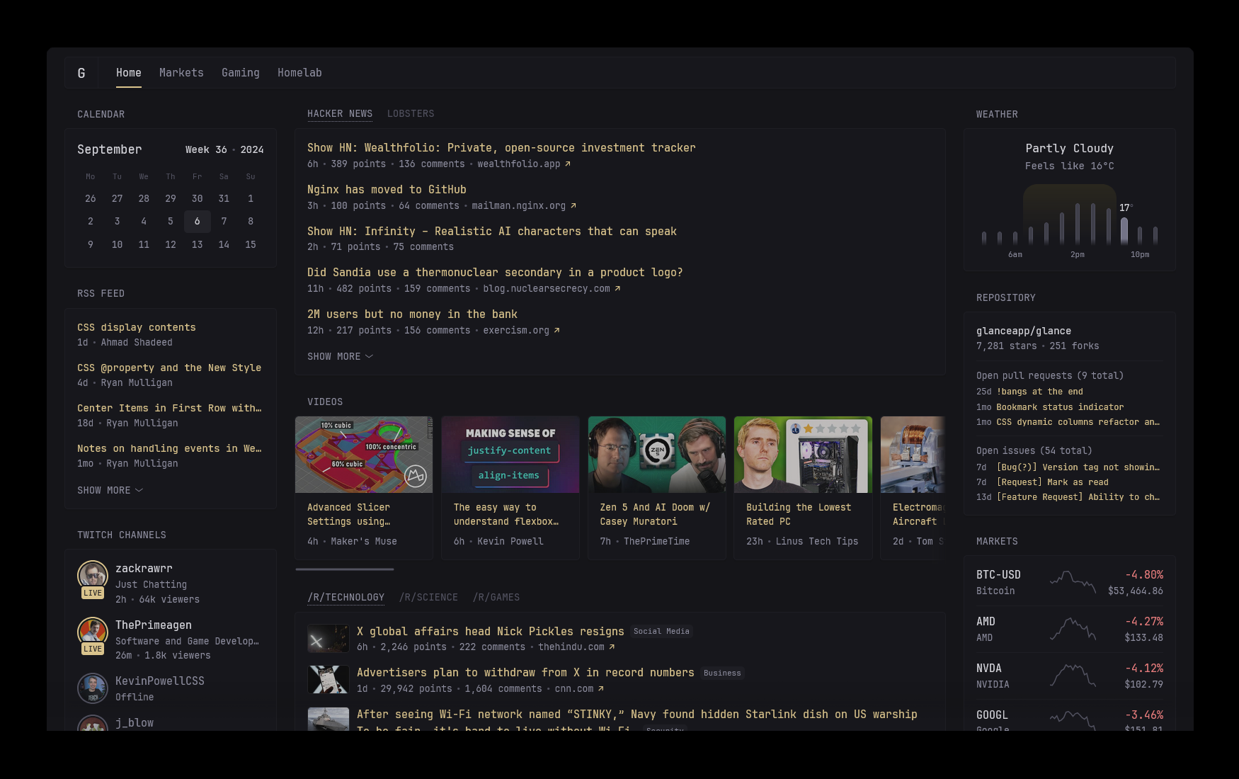 微信公众号+RSS+股票天气全塞进一个网页？这个免费工具，不用买 Dashy 或 Homer